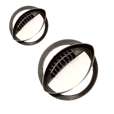 FOOTBALL SET OF 2 SIZES CONCHA COOKIE CUTTERS MEXICAN SWEET BREAD STAMPS PR1769