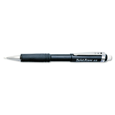 Pentel QE515A Twist-Erase III HB (#2.5) 0.5 mm Mechanical Pencil - Black New
