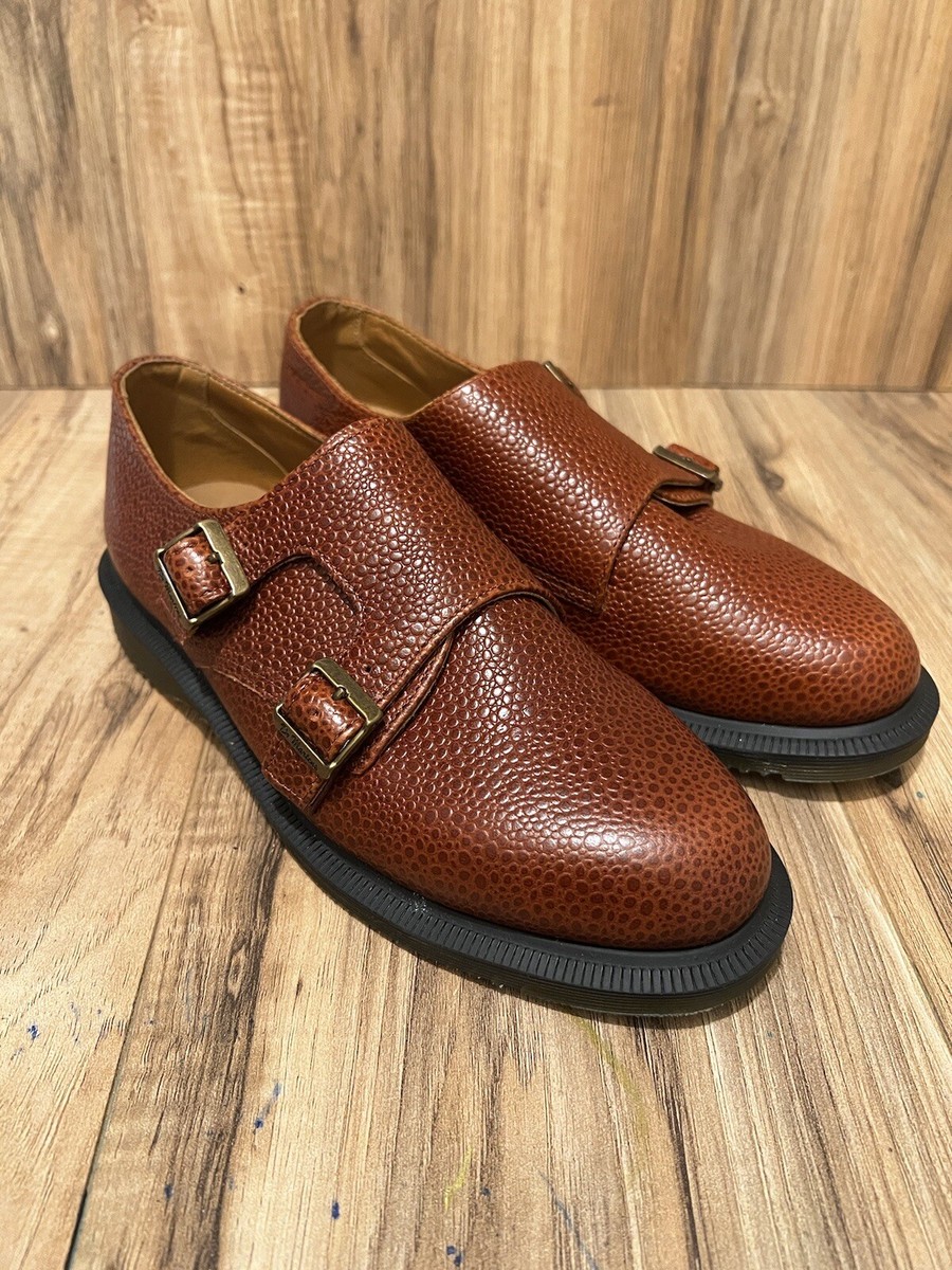 DR MARTENS PANDORA DOUBLE MONK STRAP FLAT SHOES Brown Sz 7 DR MARTENS PANDORA DOUBLE MONK STRAP FLAT SHOES Brown Sz 7