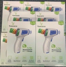Infrared Digital Thermometer Forehead Non Contact Gun Celsius/Fahrenheit 10-pack