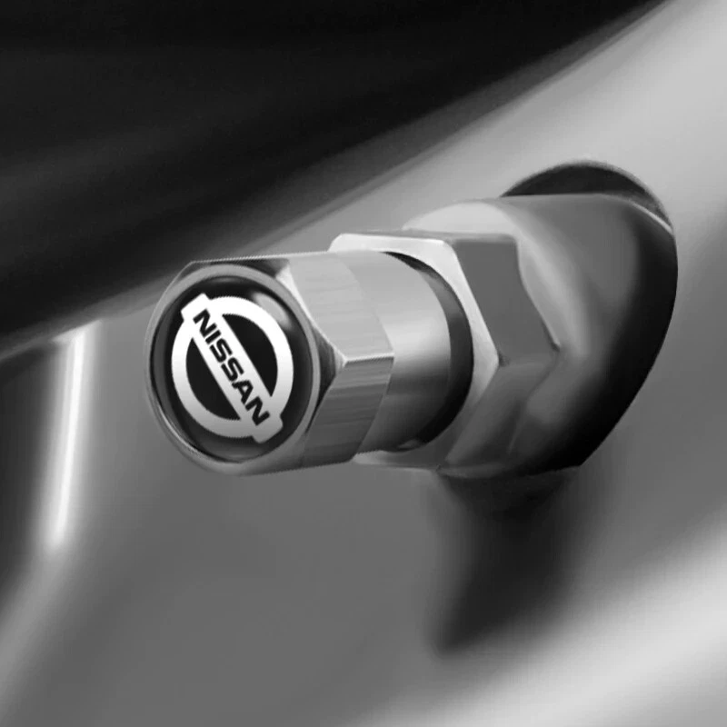 Nissan Pathfinder Navara Patrol Xtrail Qashqai Tyre Valve Caps (Fits: Nissan) M - image 3 of 4