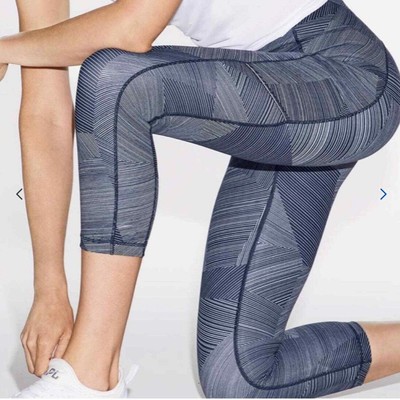 NWOT Lululemon Speed Up Crop (21'') Etch Hail Midnight Navy Size 6