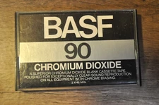 Vintage Basf 90 Chromium Dioxide Blank Cassette Audio Tape