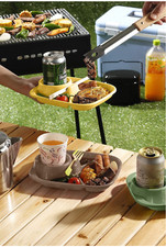 Multi-functional BPA Free Dining Plate Cup cutlery Holder BBQs Outdoor Party
