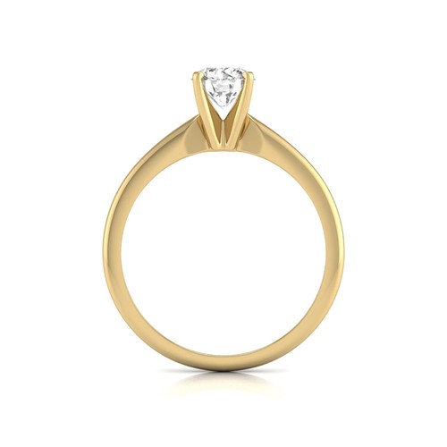 Anillo de compromiso de 4 puntas de diamante cultivado en laboratorio de oro de 14 quilates de 0,25-3 CTTW - Imagen 45 de 120