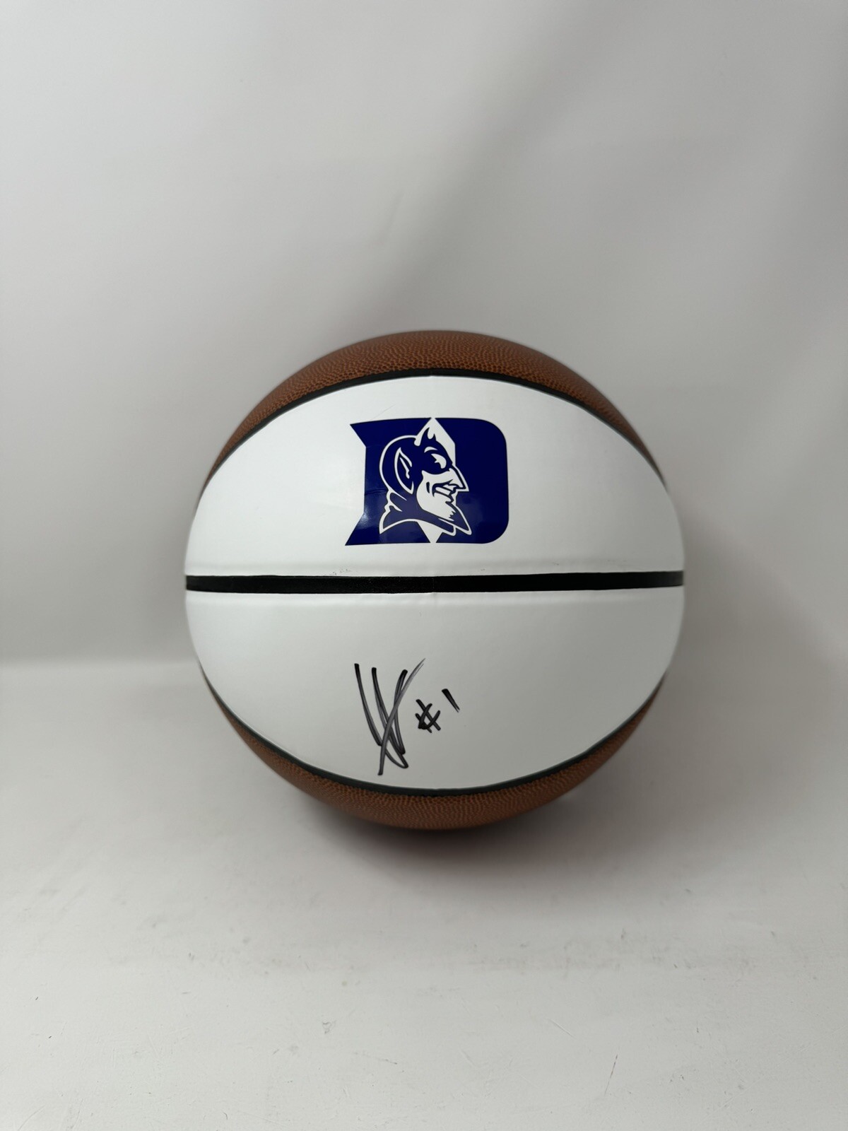 Caleb Foster Autographed Signed Duke Blue Devils FULL SIZE BASKETBALL PSA/DNA COA 