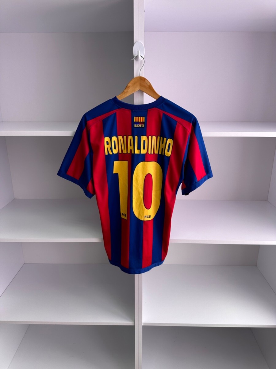 FC Barcelona Ronaldinho 10番ジャージ VTG Ronaldinho 10 Barcelona Football Jersey | eBay