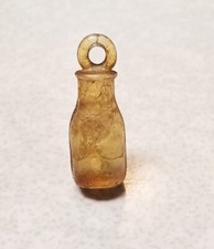 vintage small celluloid toy charm, milk bottle, 1/2 inch, unusual collectible