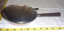 Vtg Silverplate SILENT BUTLER w/Wood Handle -- Crumb Catcher BOSSI [Ibis], Italy
