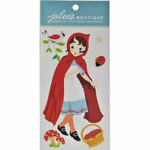 Pegatinas dimensionales Jolee's Boutique POSABLE CAPUCHA ROJA - 6 piezas Foto 2 de 4