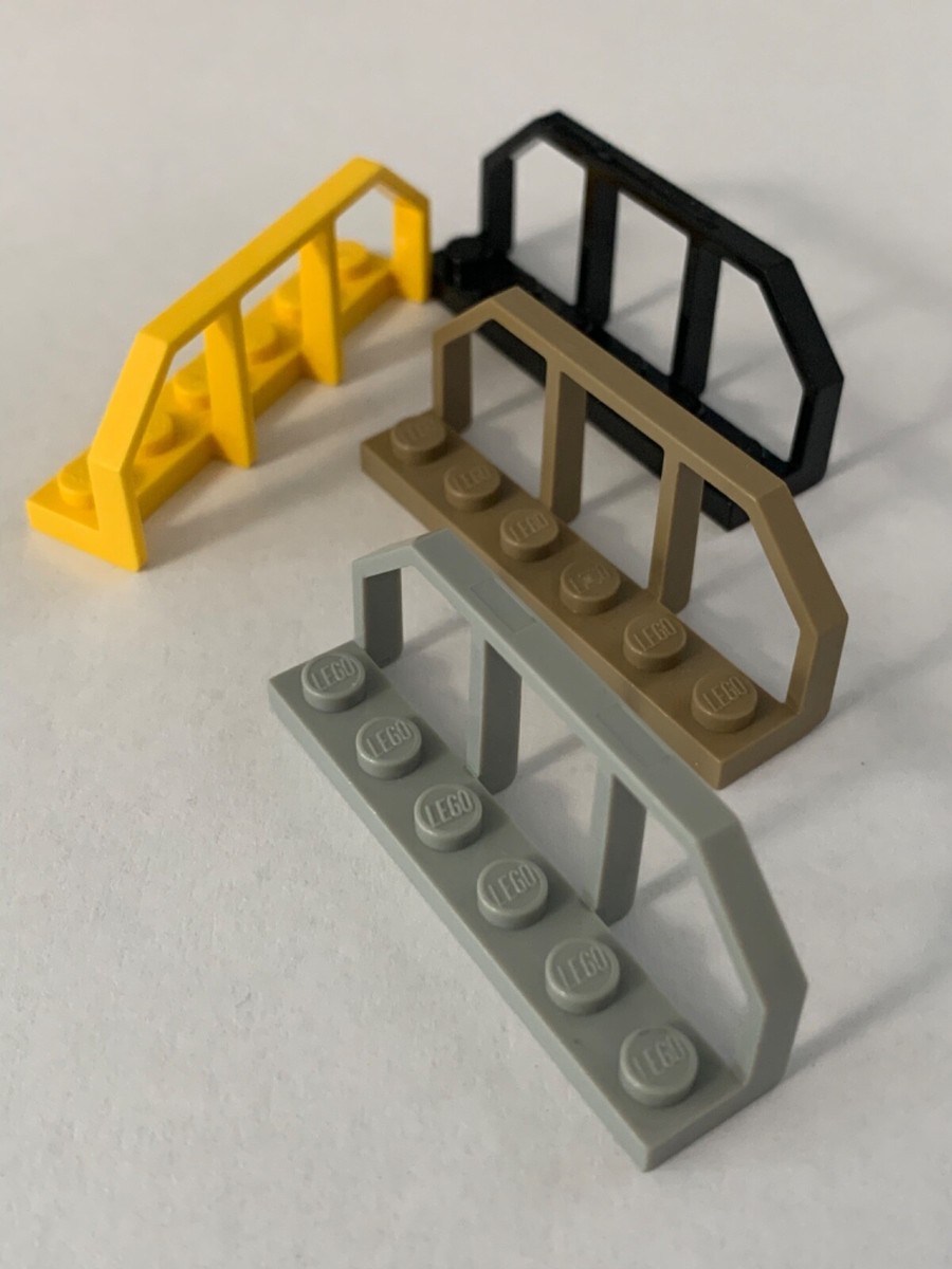 LEGO Parts 6583 (2pcs) Plate, 1x6 w Train Wagon End Choose Color