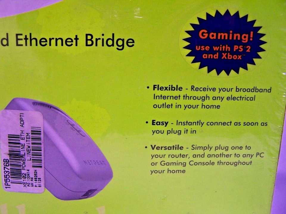 NEW NETGEAR WALL PLUGGED ETHERNET BRIDGE 100-120 VAC XE102 - Image 2 of 4