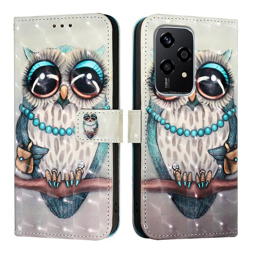 Case for Honor 200 Pro X6B Nova 12i 11 3D Painting Flip Wallet Stand Phone Cover - Picture 13 of 20