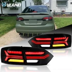 VLAND LED Tail Lights For Volkswagen Jetta MK6 2011-2014 Smoked Rear Brake Lamps