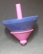 Judaica Israel Old Vintage Hanukkah Plastic Dreidel Spinning Top