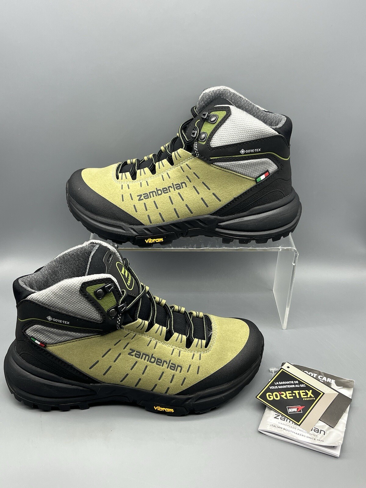 Zamberlan Circe GTX Gore-Tex Women’s 6 Hiking Boots Sage Made in Italy Tried On