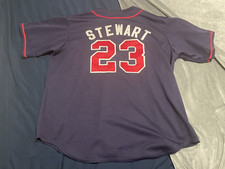 Rare Vtg Stitched Majestic SHANNON STEWART #23 Twins Jersey Mens 3XL? READ4Size