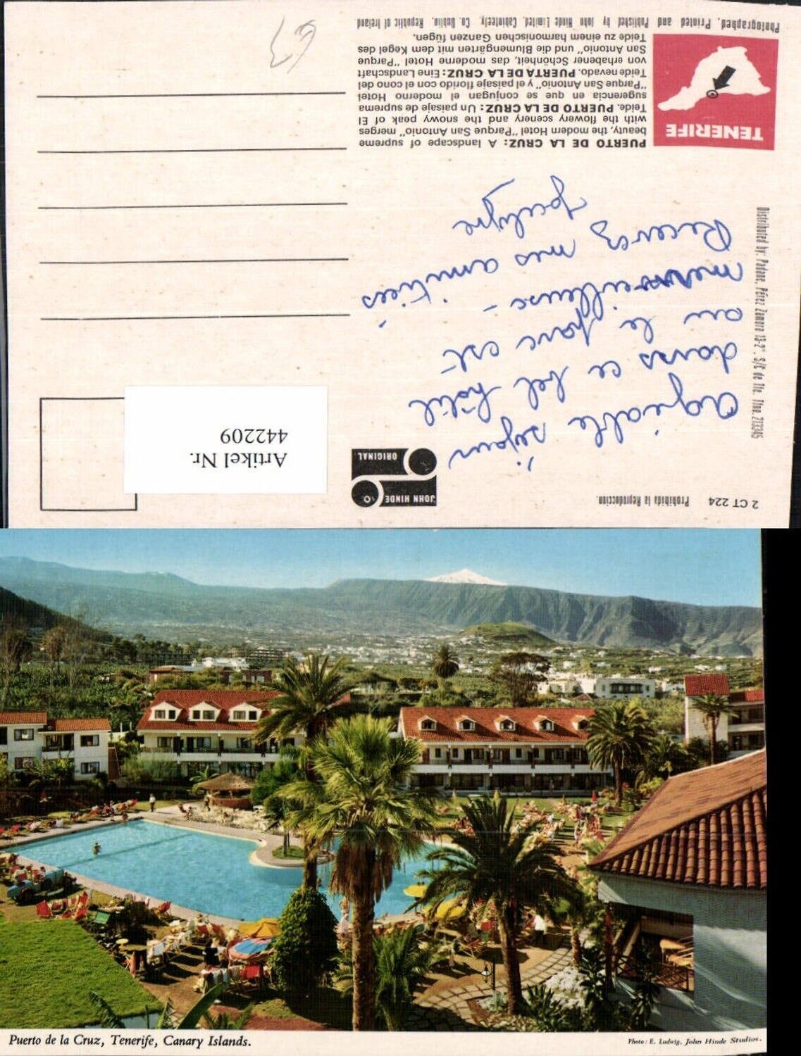 442209, España Tenerife Tenerife Puerto de la Cruz vista parcial piscina