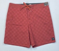 Men's Vans Vintage Cotton Faint Checkerboard 17" Special Wash Board Shorts Swim