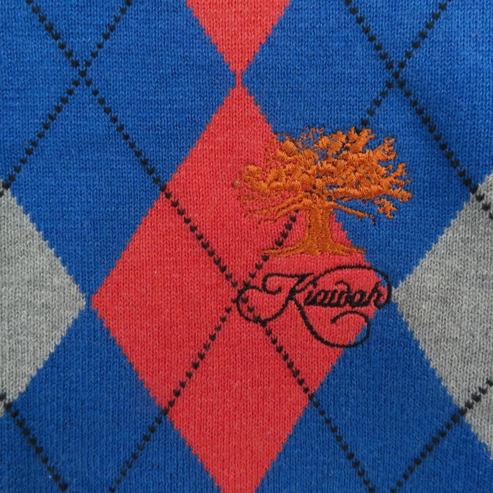 Colete Greg Norman Masculino XL Vermelho Azul Argila Quarto Zíper Quebra-Vento Kiawah Novo - Imagem 3 de 4