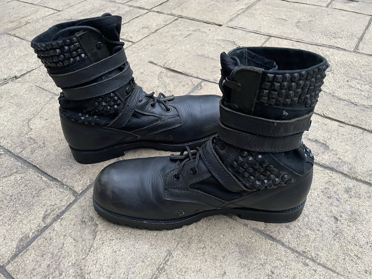 Number (N)ine SS06 Metal Studded Combat Boots Sz 9 punk rare Number (N)ine SS06 Metal Studded Combat Boots Sz 9 punk rare