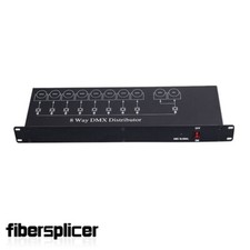 8-Channel DMX512 Signal Amplifier 30W LED DMX Splitter for Stage Light Control