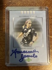 2022 Parkside Paramount NWSL Blue Auto Savannah Demelo #11/50 Racing FC ROOKIE