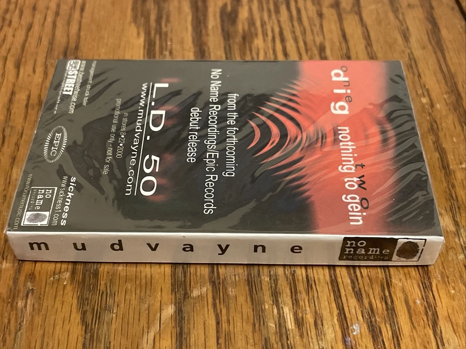 Mudvayne L.D. 50 2000 Promo Sampler CASSETTE TAPE SEALED - Dig - Nothing To Gein - Image 3 of 3