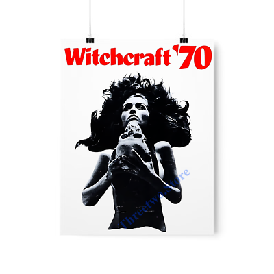Witchcraft Witch Craft '70 1970's Movie White Poster Size 16