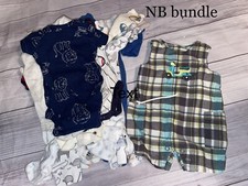 newborn boy clothes bundle 8 onseie, 1 outfi:     carters, child of mine etc