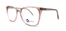 NEW MODERN OPTICAL IMMENSE PINK CLEAR WOMEN AUTHENTIC EYEGLASSES 55-16-145