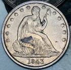 1843-O Seated Liberty Half. BEAUTIFUL. Close to XF if not there.