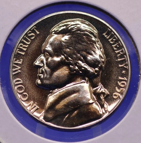 1956-P Jefferson Nickel Proof — photo from the most recent tracked eBay sale