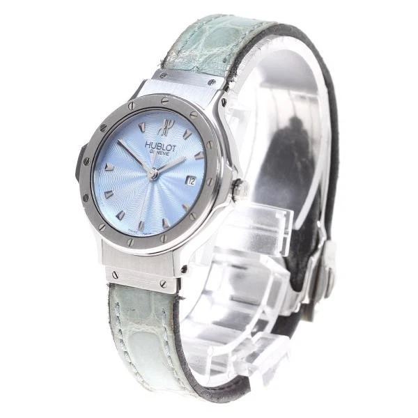 Hublot — Hublot Classic Fusion 1395.1 28mm SS Blue Dial Quartz Date Watch #C7536
