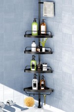 Corner Shower Caddy Tension Pole: Adjustable Stainless Steel Shower Organizer...