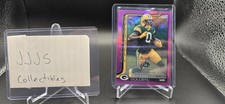 2025 Topps Chrome Football, Matthew Golden Pink Refractor Auto /250 RC