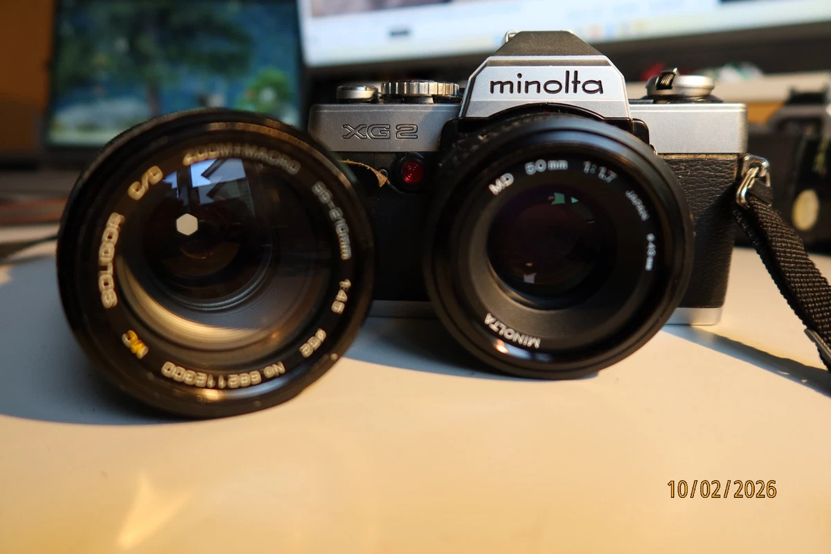 Minolta XG-2 Avec Objectif MD ROKKOR 50mm F/1.7 – Garantie 6 Mois (occasion)