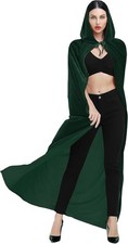 New Hooded Cape Velvet Cloak with Hood Witch Cloak Adults Cosplay