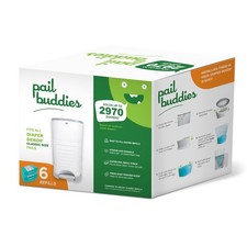 Pail Buddies Diaper Pail Refills 6 Count Compatible with Dekor Classic