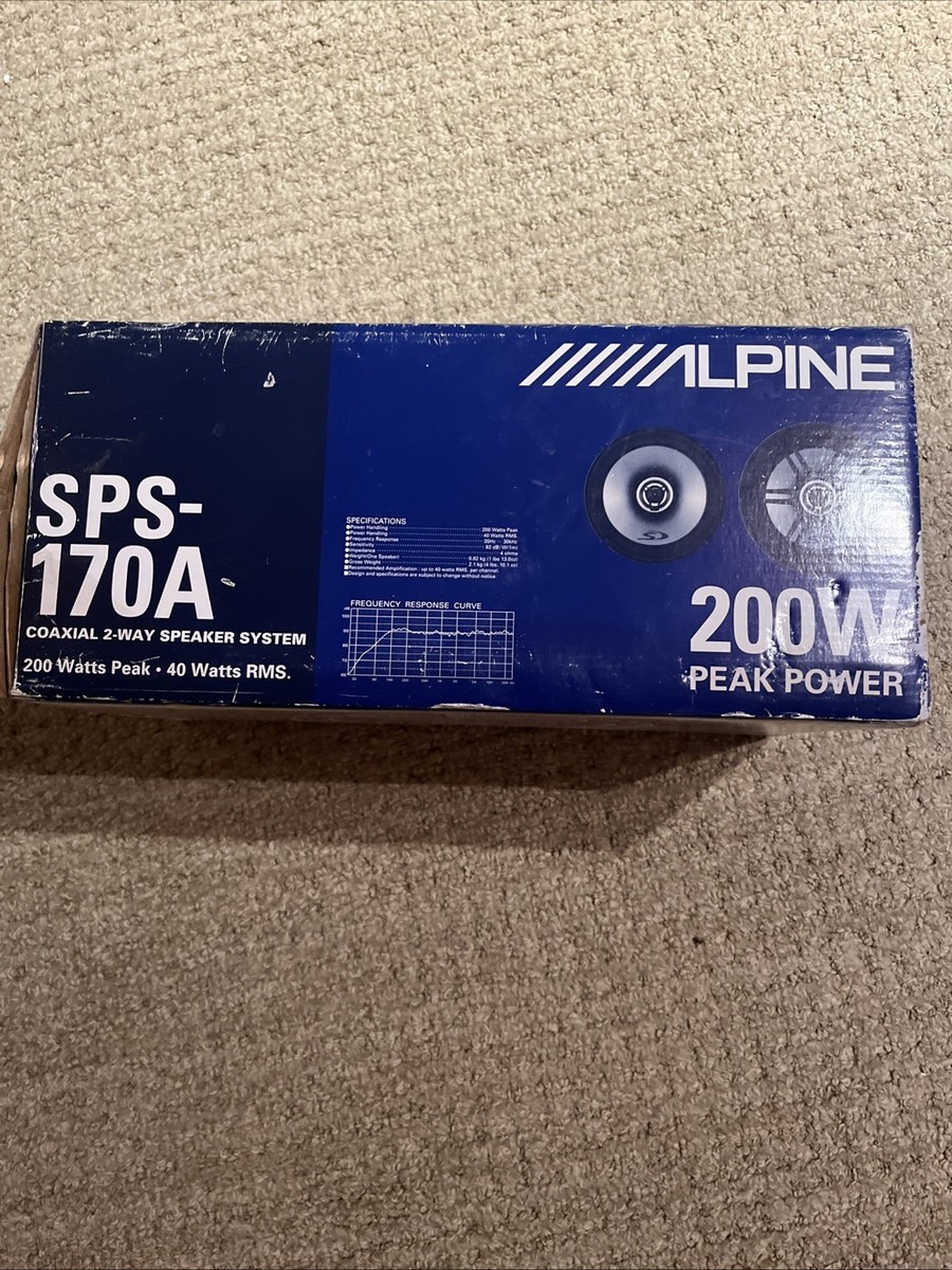Alpine SPS-170A 2-Way 6.75in. Car Speaker for sale online | eBay