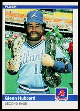 1984 Fleer #182 Glenn Hubbard