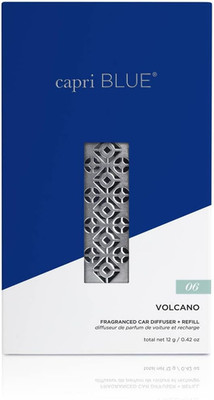 Capri Blue Volcano Fragranced Car Diffuser with Refills - Volcano Car Air Freshe