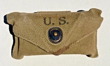 WW2 US Army Military M1942 First Aid Pouch FA Field Web Gear Equipment