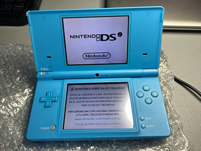 Nintendo DSi Blue Handheld System (TWL-001) w/ Super Mario 64 DS Game-No Charger