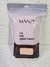 New 3 Pack MANZI Ballet Dance Tights Ballet Pink Adults Size L/XL 56125