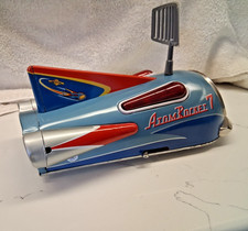 Japan Tin Atom Rocket 7 Working Great Excellent