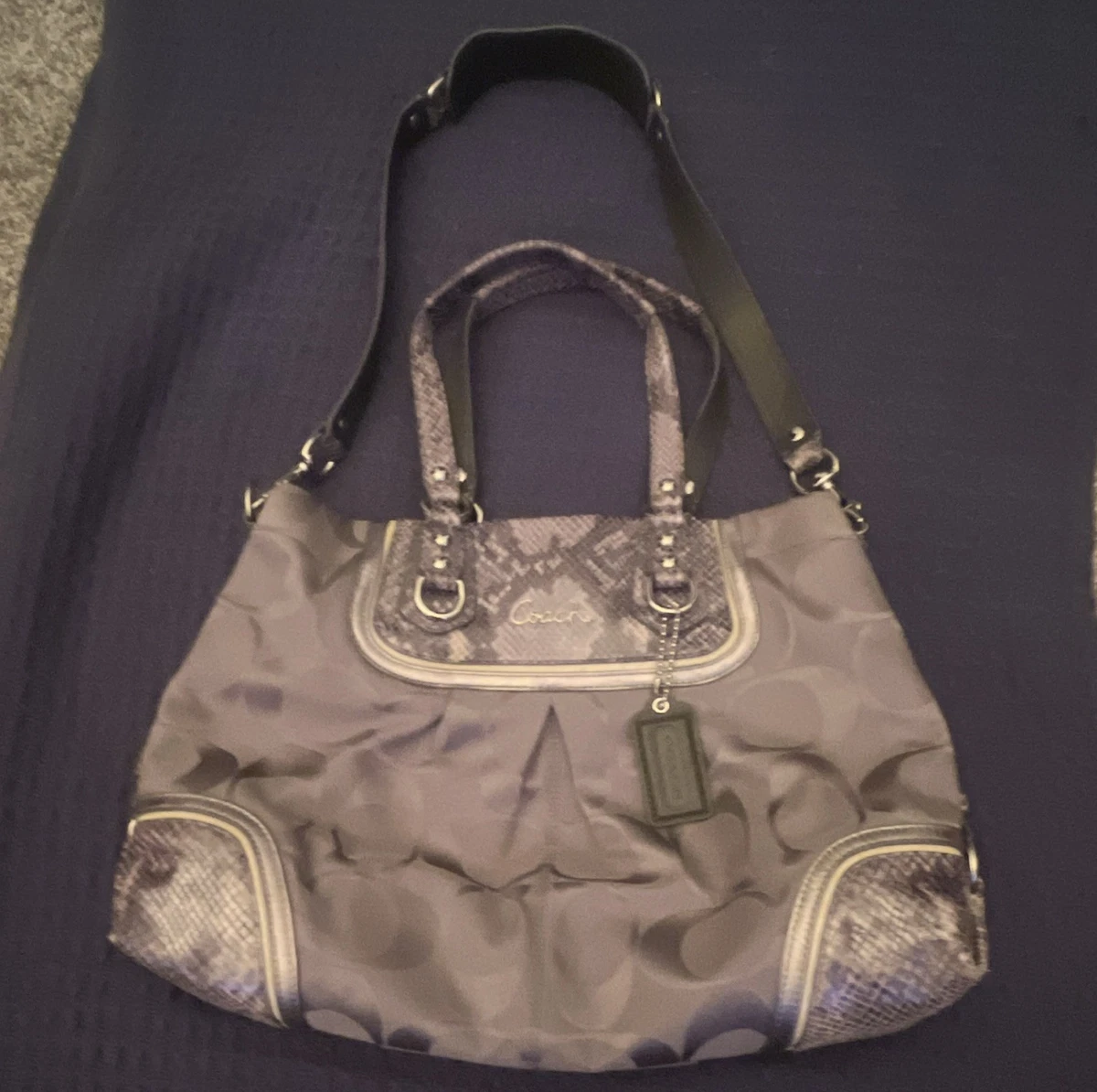 Coach Shoulder Bag Gray Bags & Handbags for Women for sale | eBay
