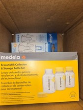 Medela 5oz Breast Milk Collection Storage Bottles 6 Ct BONUS ANTI COLIC NIPPLE