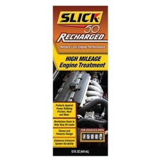 Slick50 ReCharged High Mileage 10W-30 Motor Oil 32oz-Reduces Friction