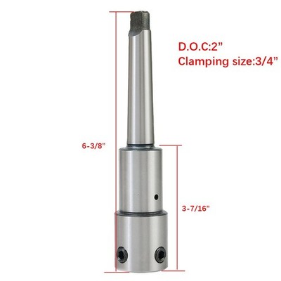 For 3/4 Inch Weldon Shank Arbor for MT2 For Morse Taper Ring Cutting Tool